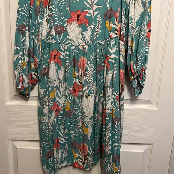 New Summer tropical dress 2X long sleeve rayon women’s dress Suzanne Betro NWT - Picture 10 of 10